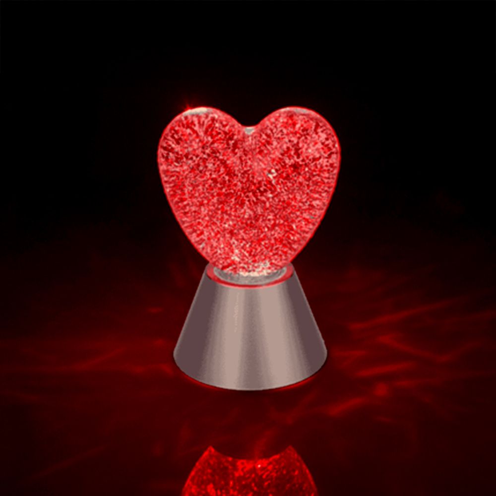 Farveskiftende Lampe Hjerte Glitrende