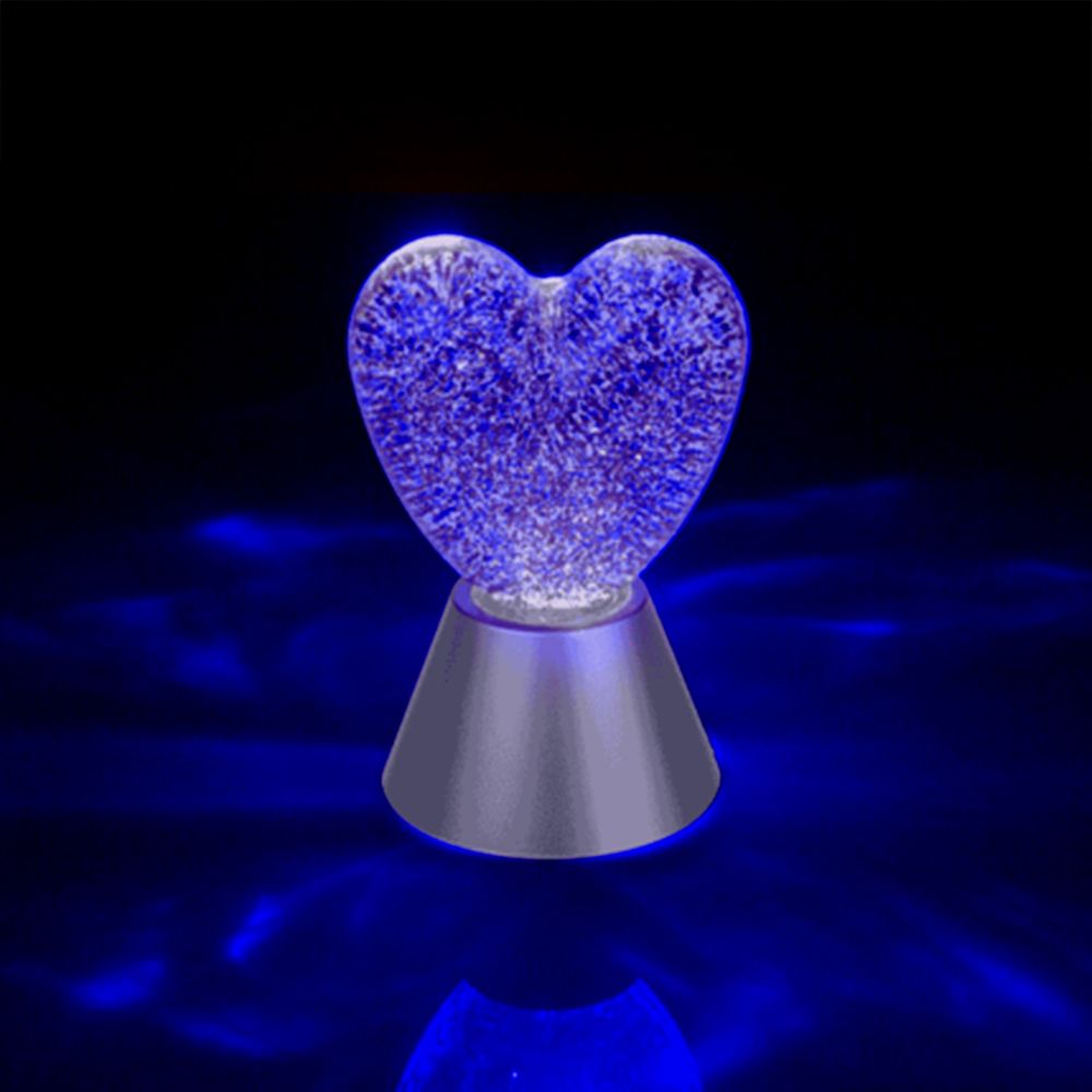 Farveskiftende Lampe Hjerte Glitrende