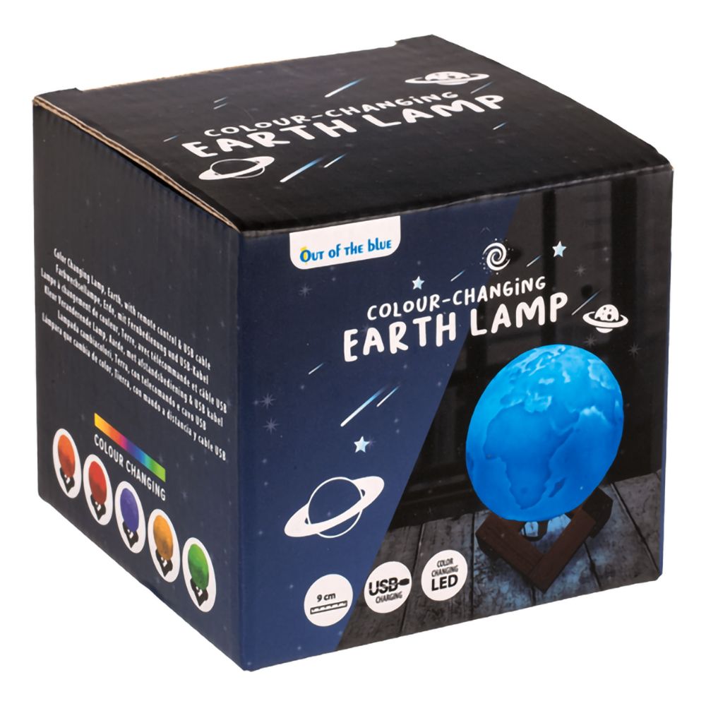 Färgskiftande LED-Lampa Jorden