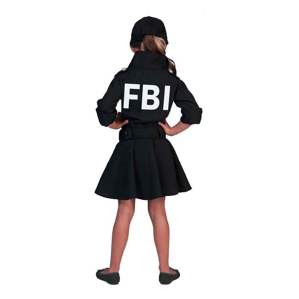 FBI Agent Kjole Barn Kostyme