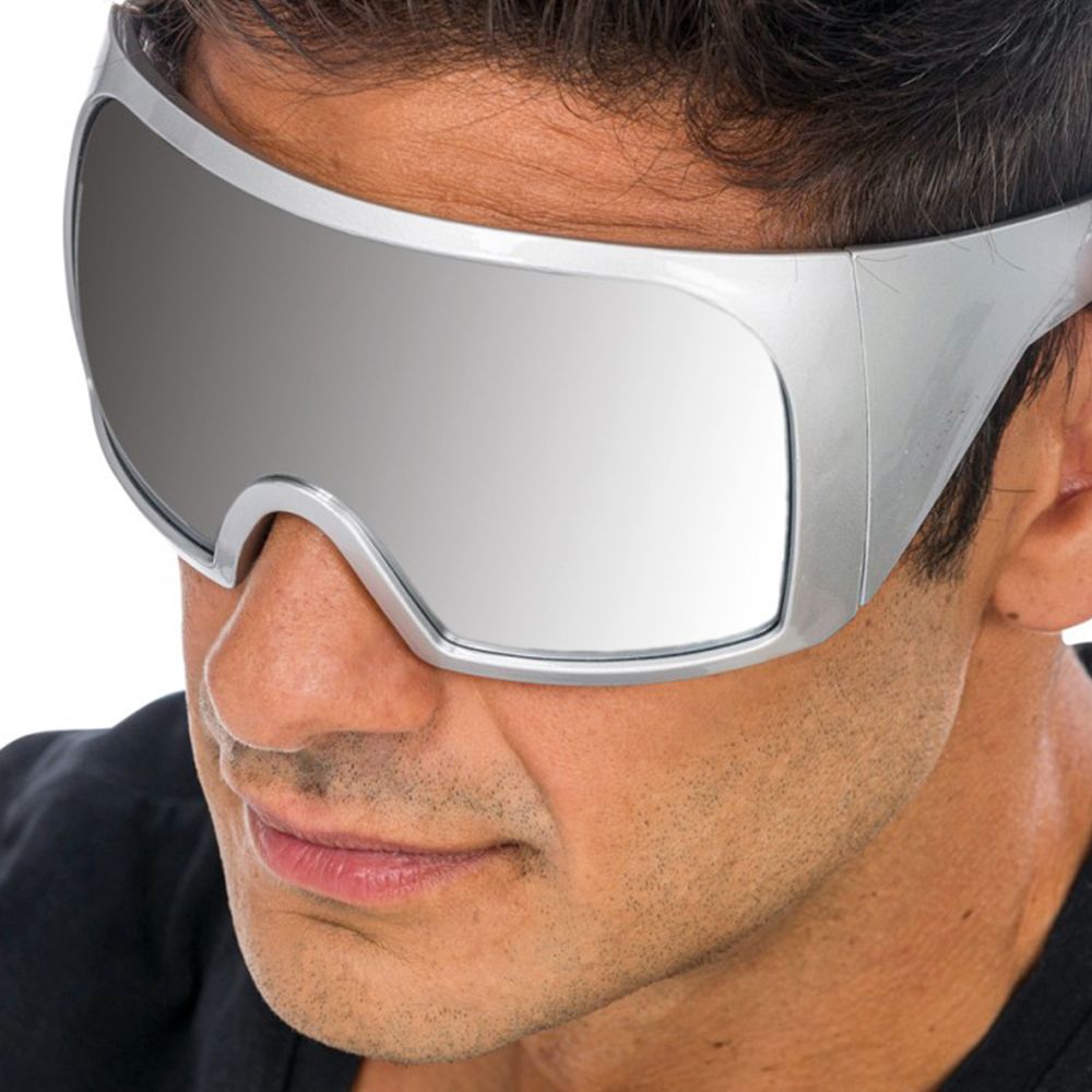 Festivalglasögon Cyber Silver med Spegelvisir