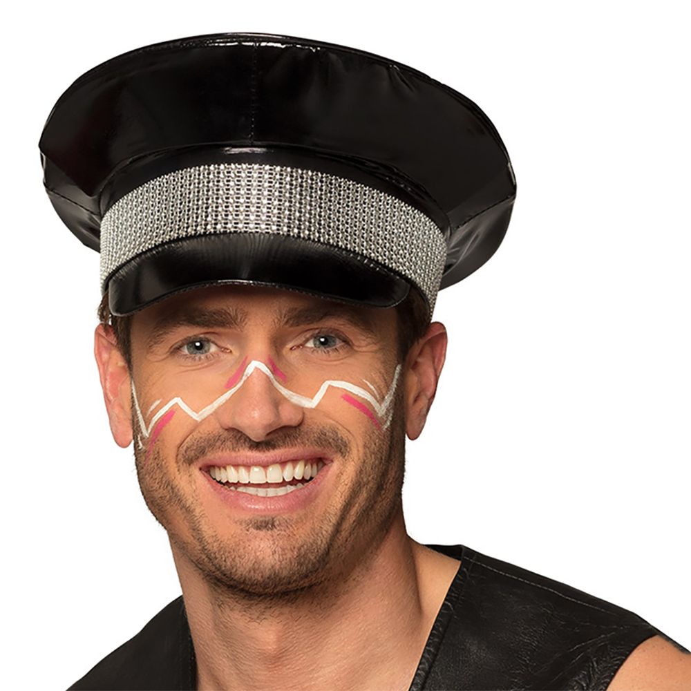 Festivalhatt Svart med Nitar Silver