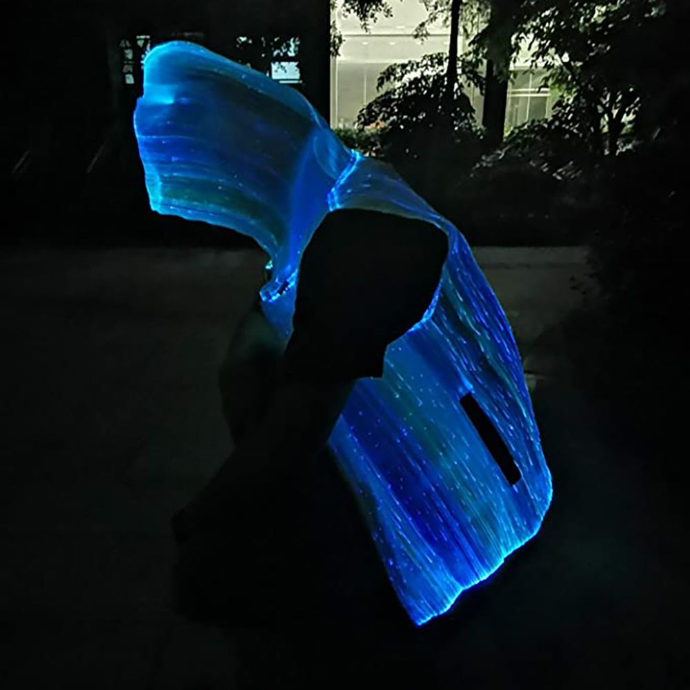 Fiberoptisk LED-Hoodie