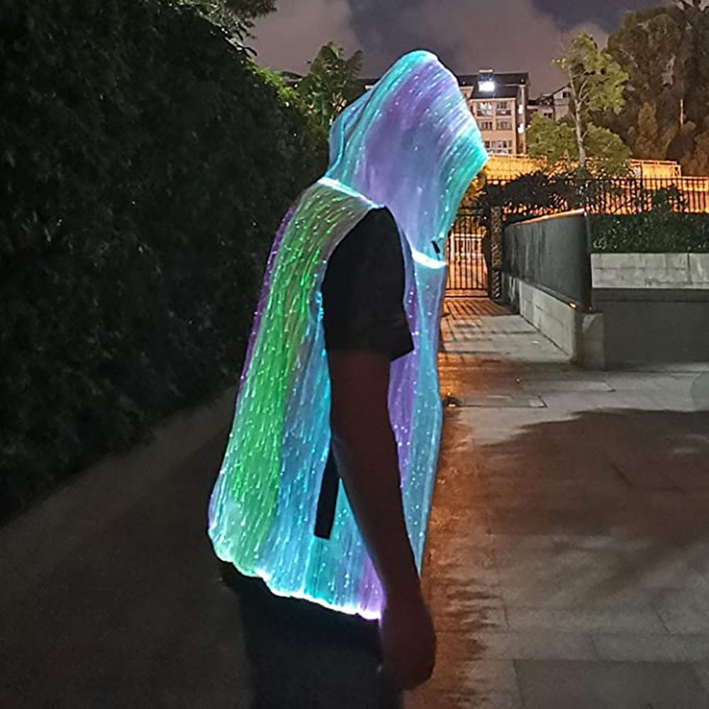 Fiberoptisk LED-Hoodie
