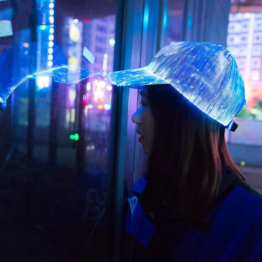 Fiberoptisk LED Kasket