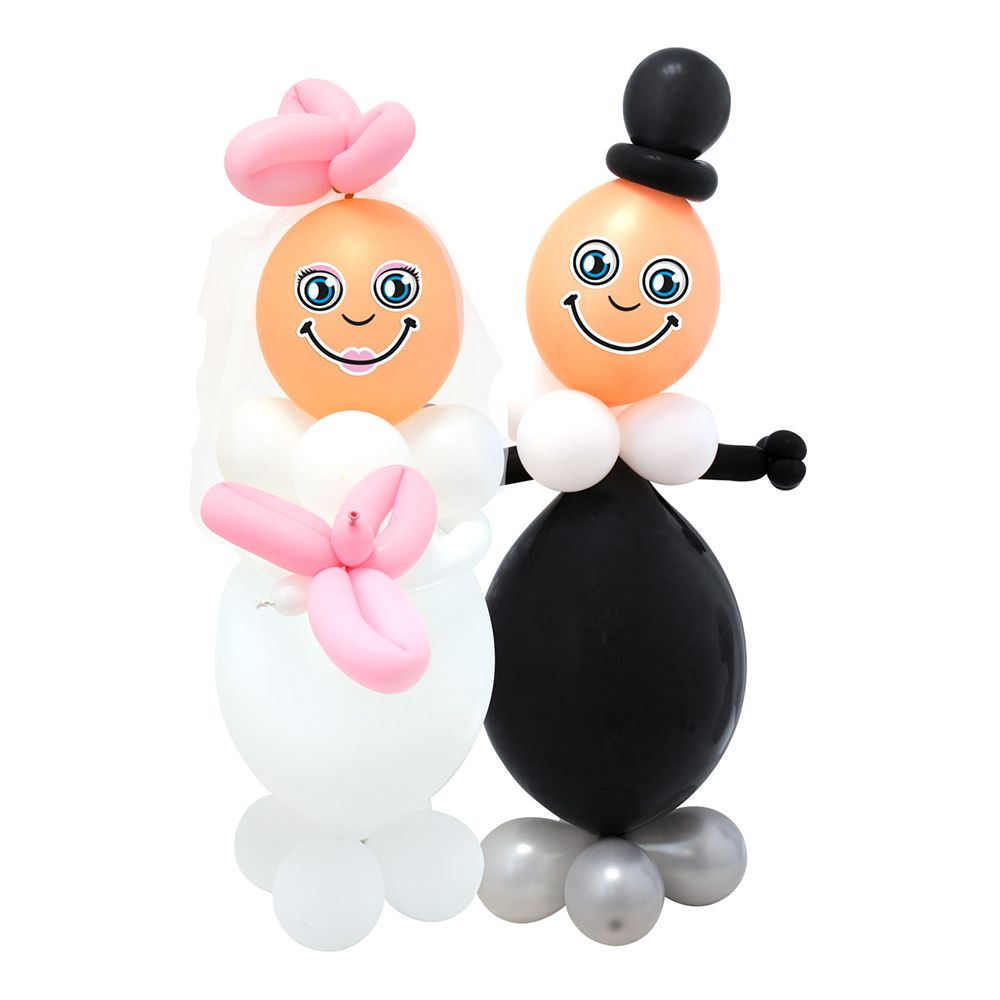 Figurballonger DIY Brudepar