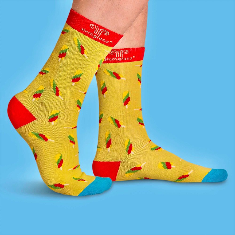 Fika Socks Presentbox Hemglass