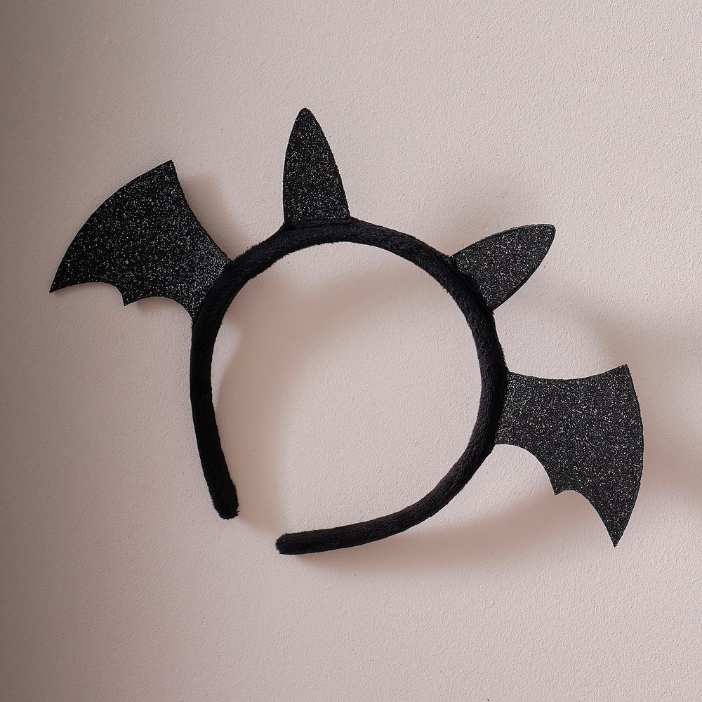 Fladdermus Diadem med Glitter Barn