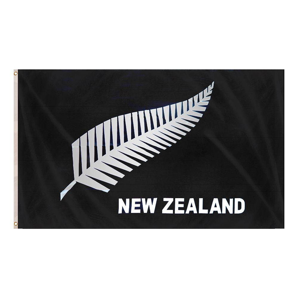 Flag New Zealand Sølvfjer