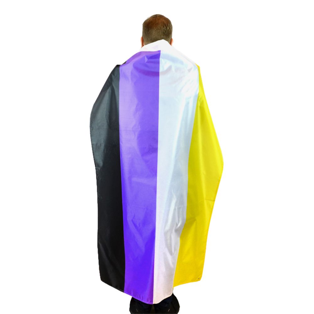 Flagga XL Pride Ickebinär