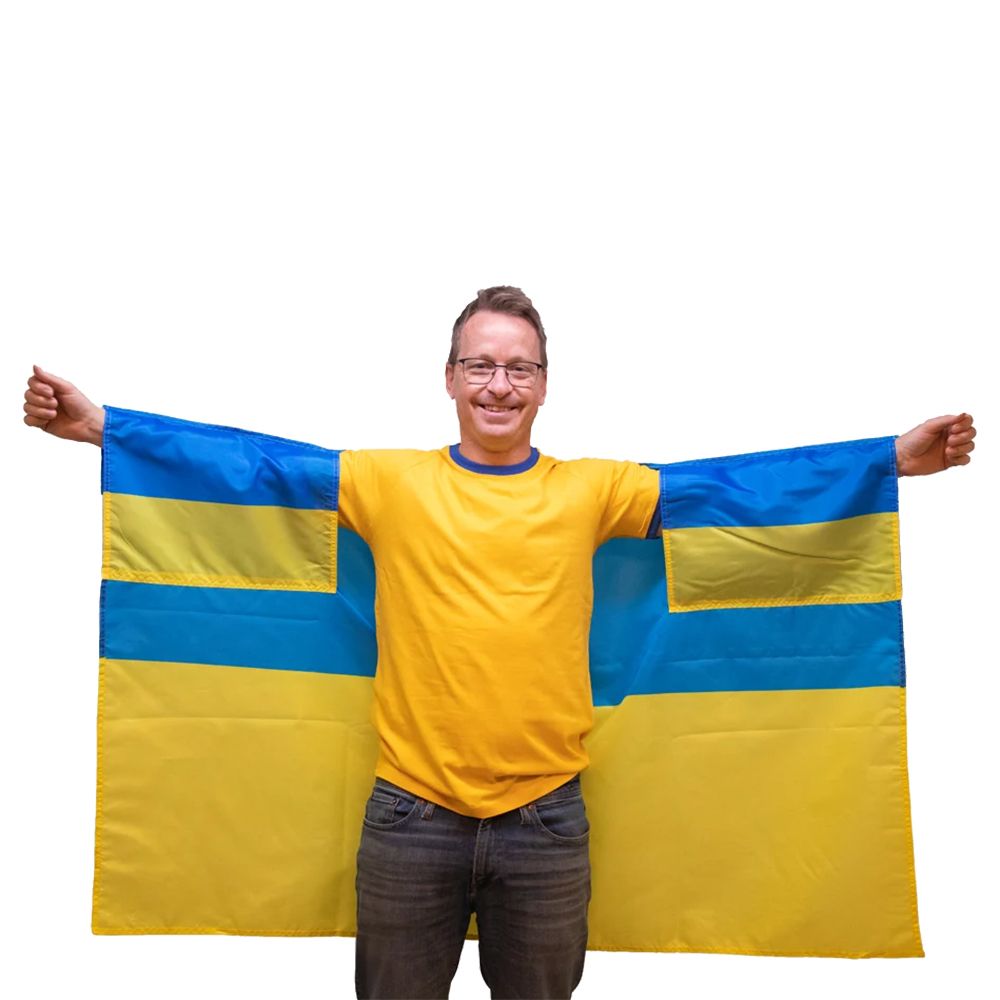 Flaggcape Ukraina