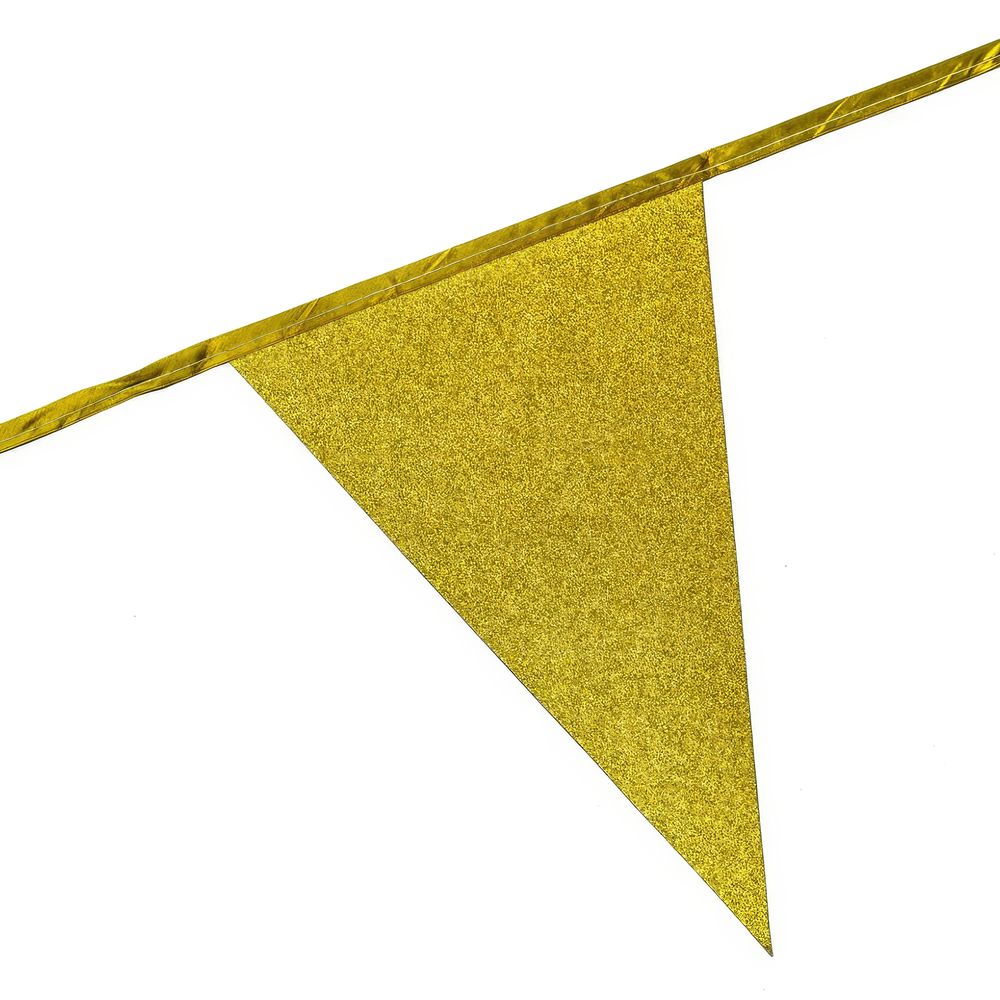 Vimpelgirlang Glitter Guld