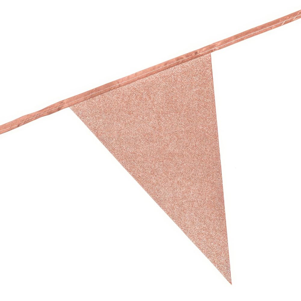 Vimpelgirlander Glitter Roségull