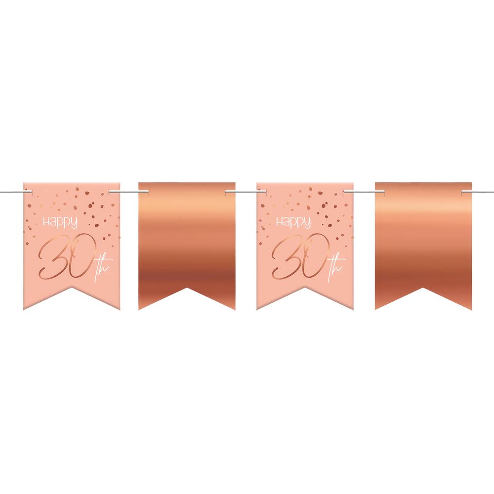 Lippuviirinauha Happy 30th Lush Blush