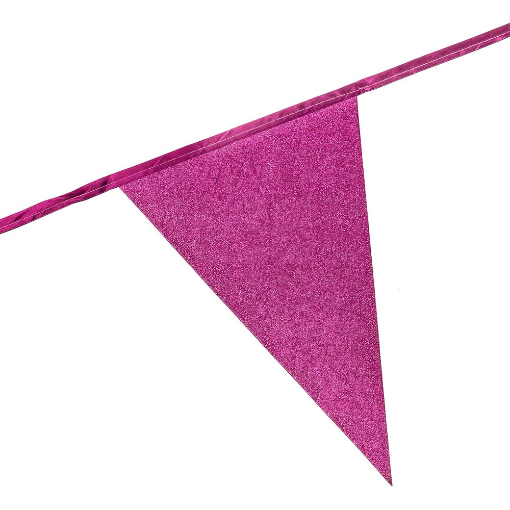 Vimpelguirlande Hot Pink Glitter