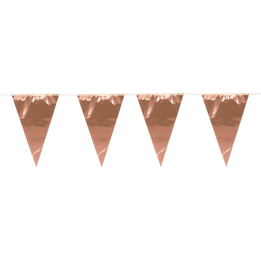 Vimpelgirlang Mini Metallic Roséguld