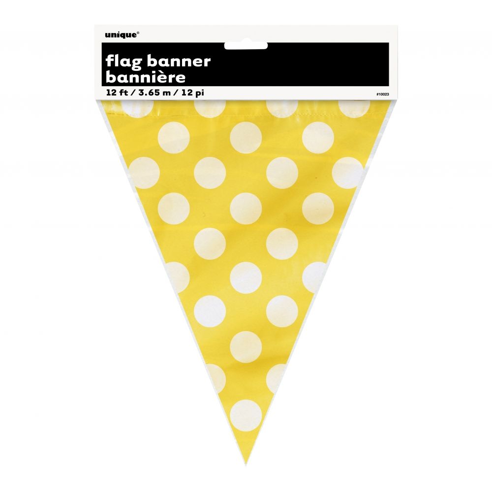 Flaggirlang Prickig Gul
