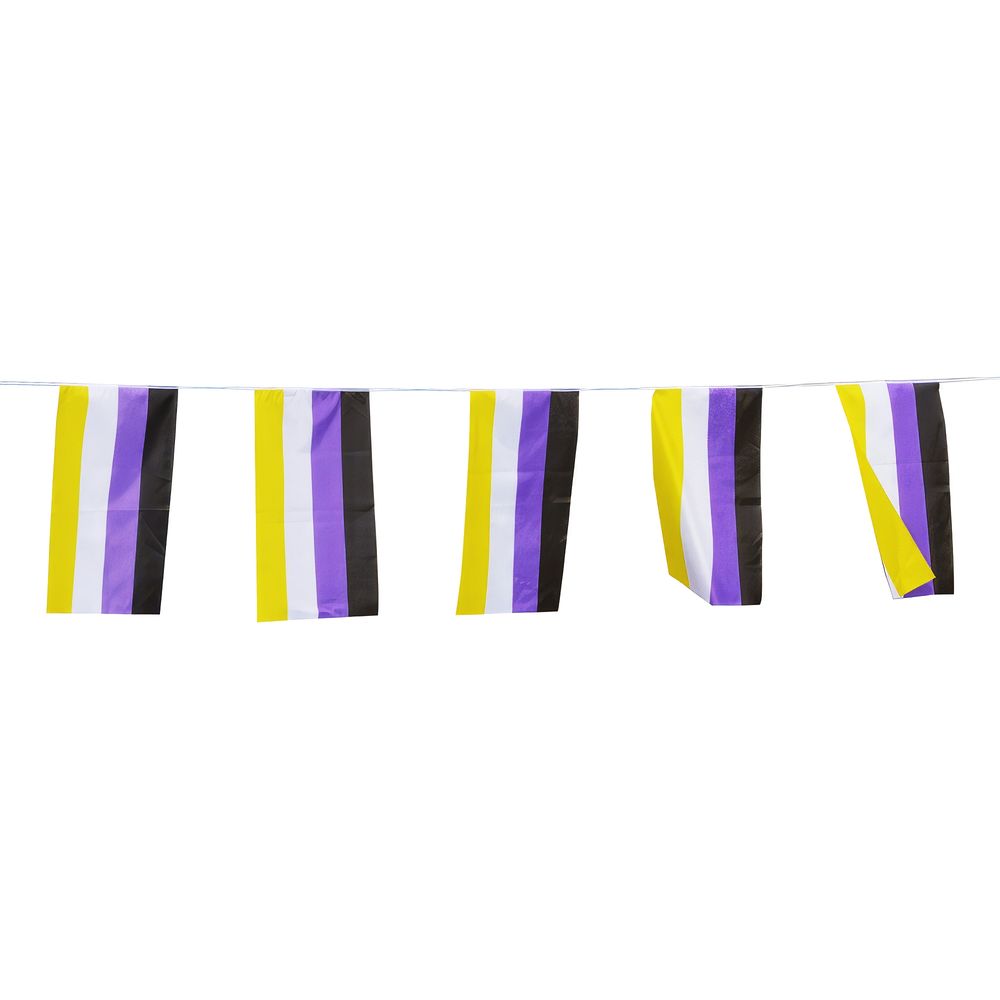 Flaggirlang Pride Ickebinär