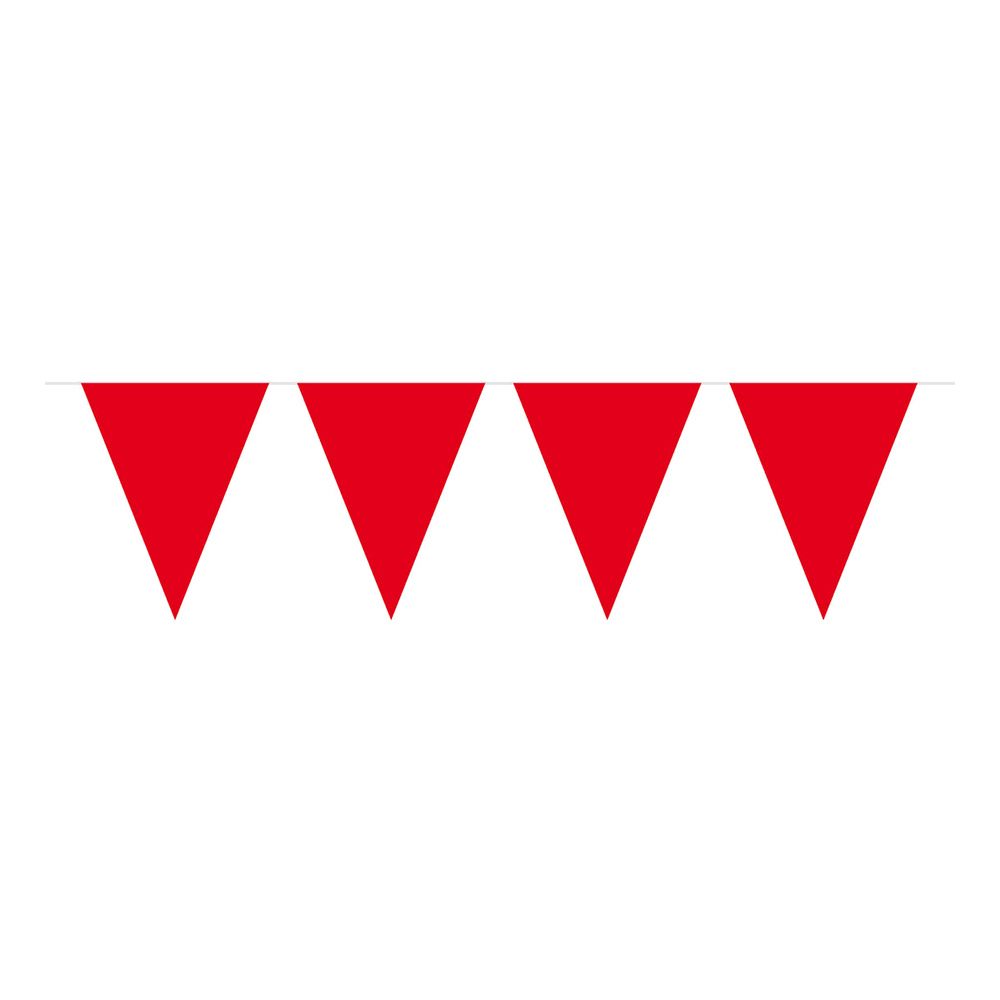 Vimpelgirlang Röd Stor