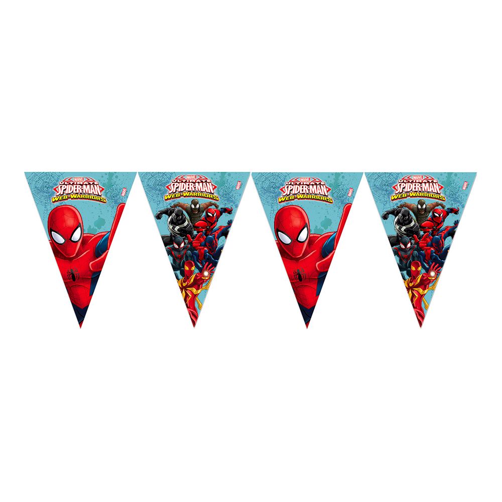 Flaggirlander Spiderman