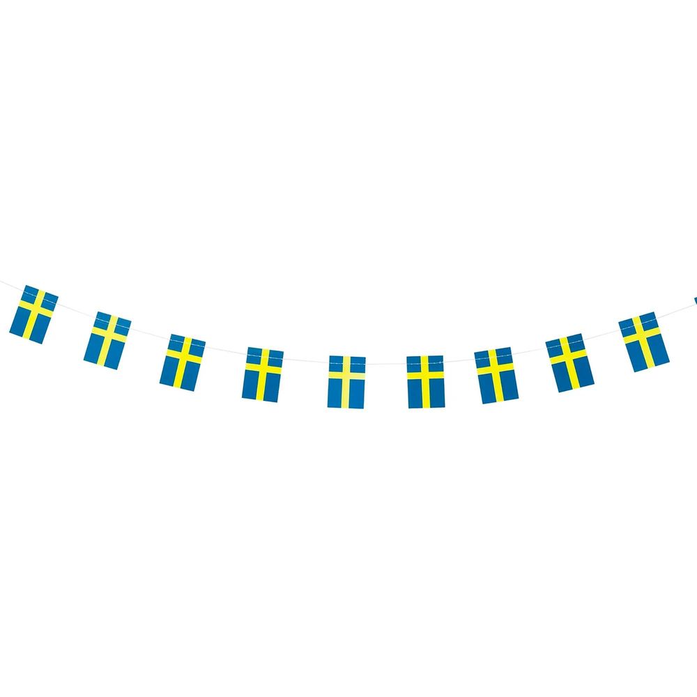 Flagguirlande Sverige Mini