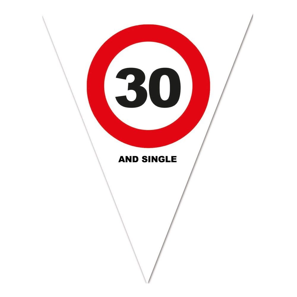 Flaggirlander Trafikkskilt 30