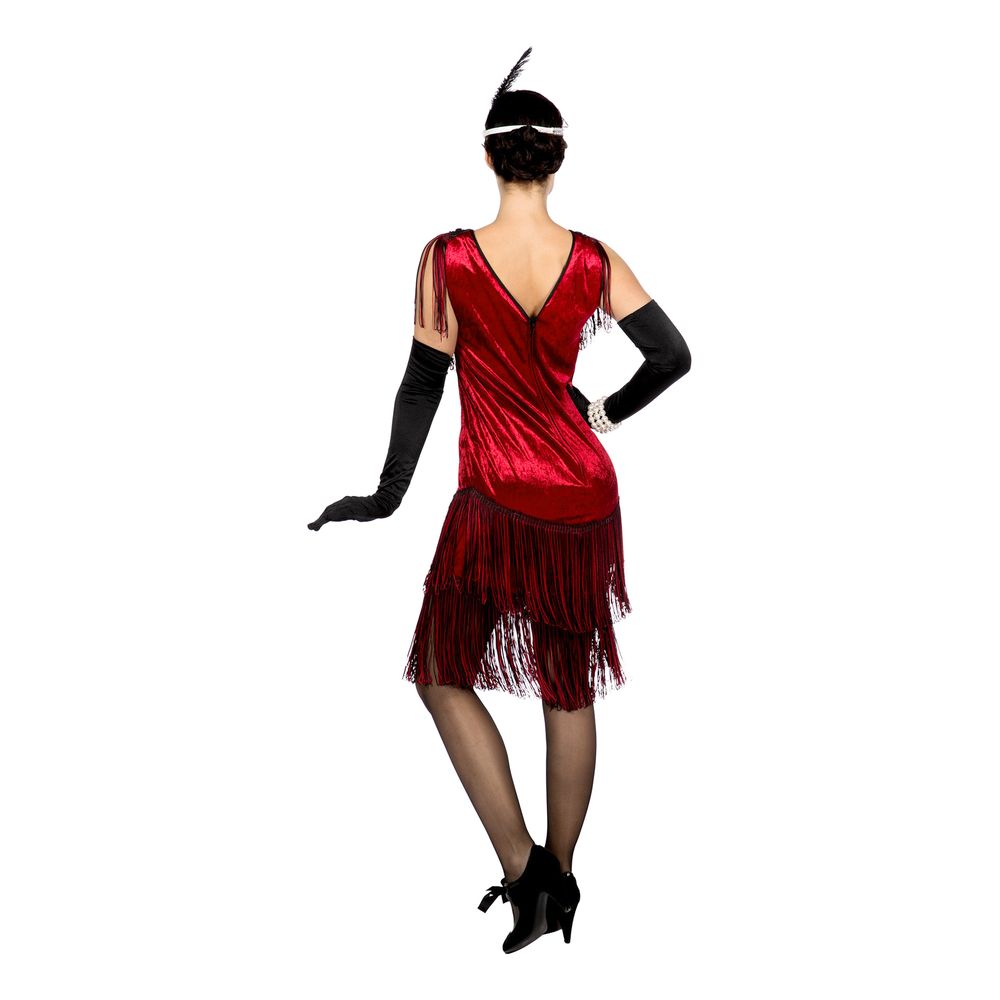 Flapper Klänning Charleston Ruby Maskeraddräkt