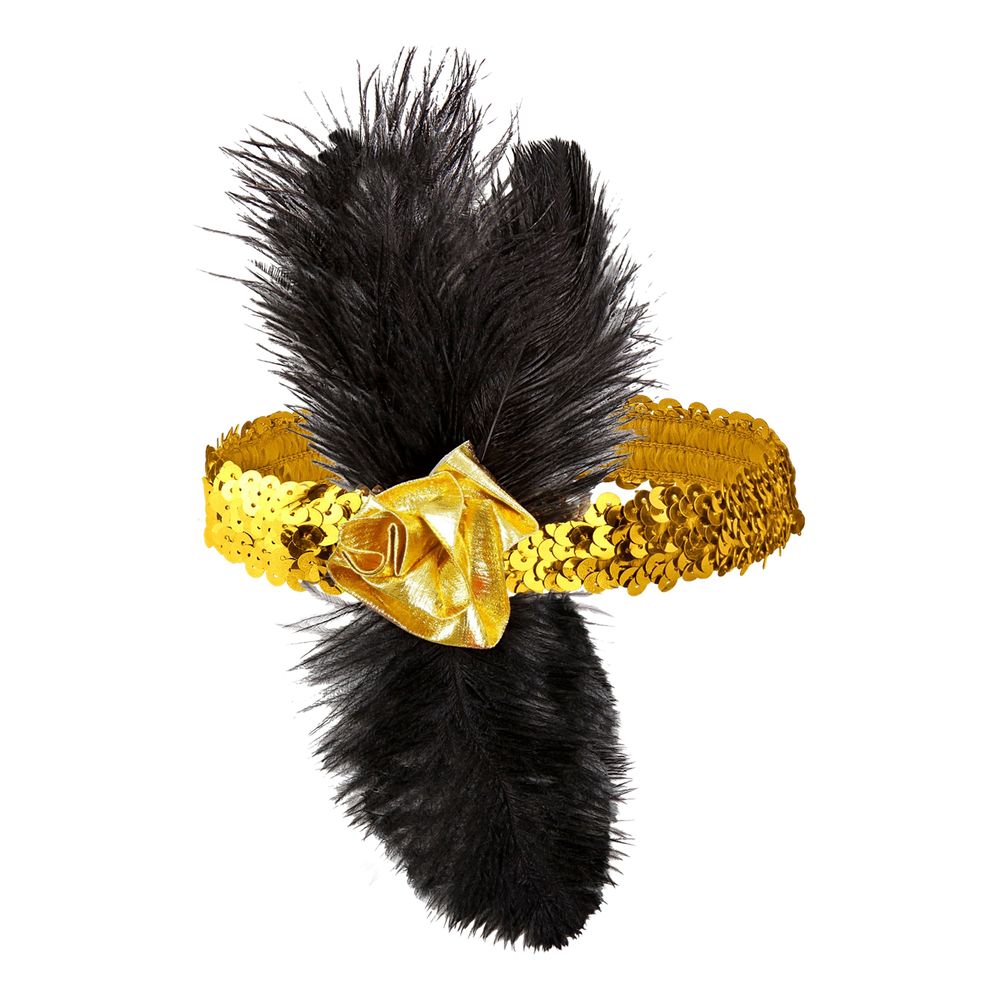 Flapper Pannband med Paljetter
