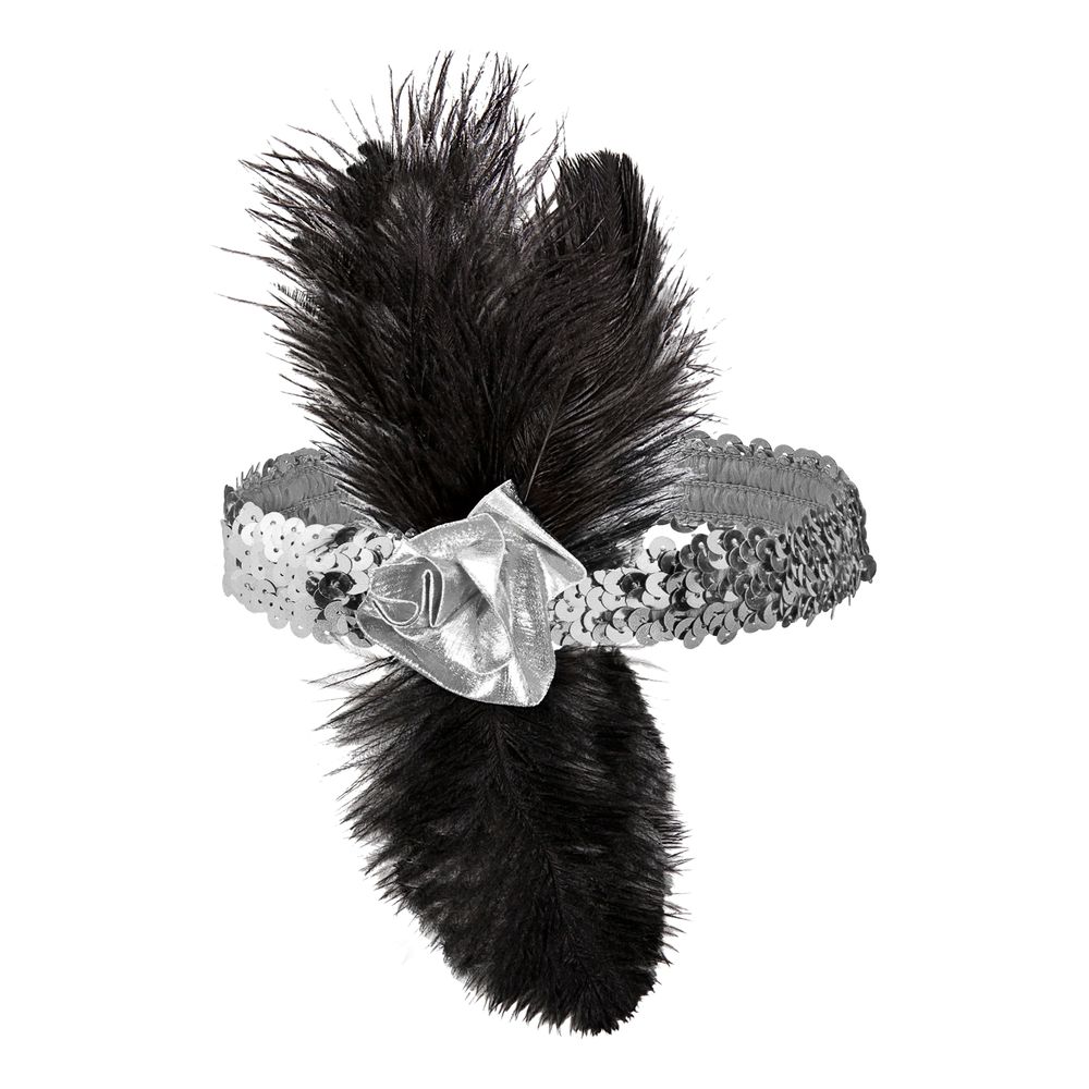 Flapper Pannband med Paljetter
