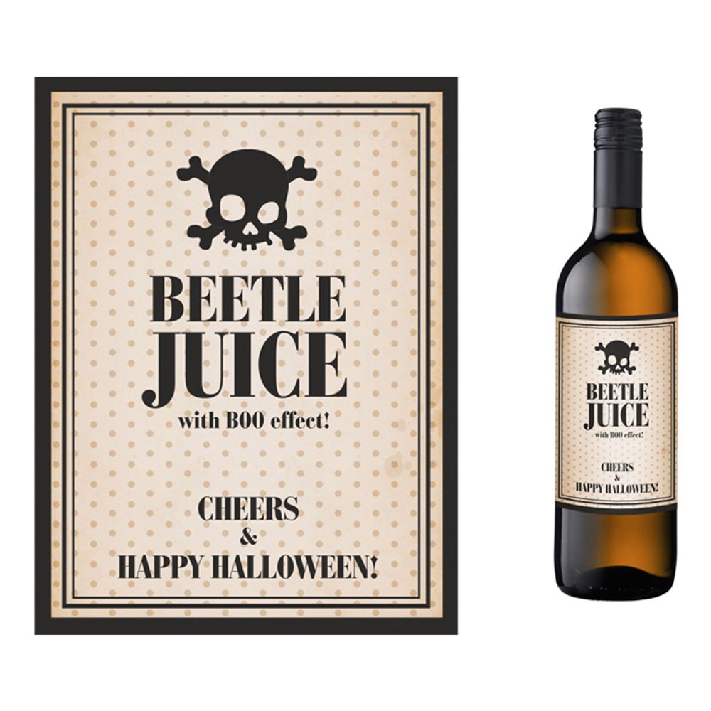 Flaskeetiketter Beetle Juice