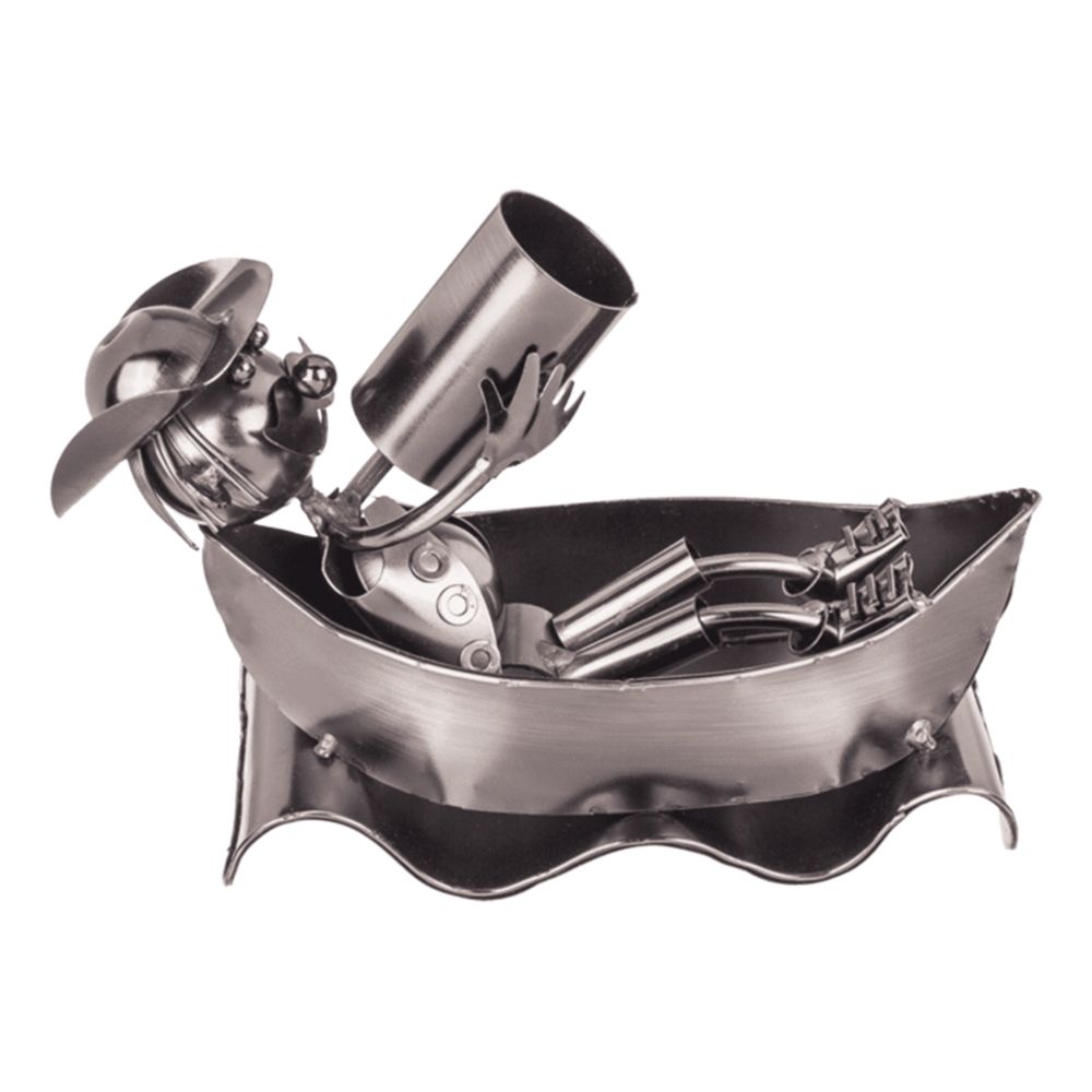 Flaskeholder i metal Båd