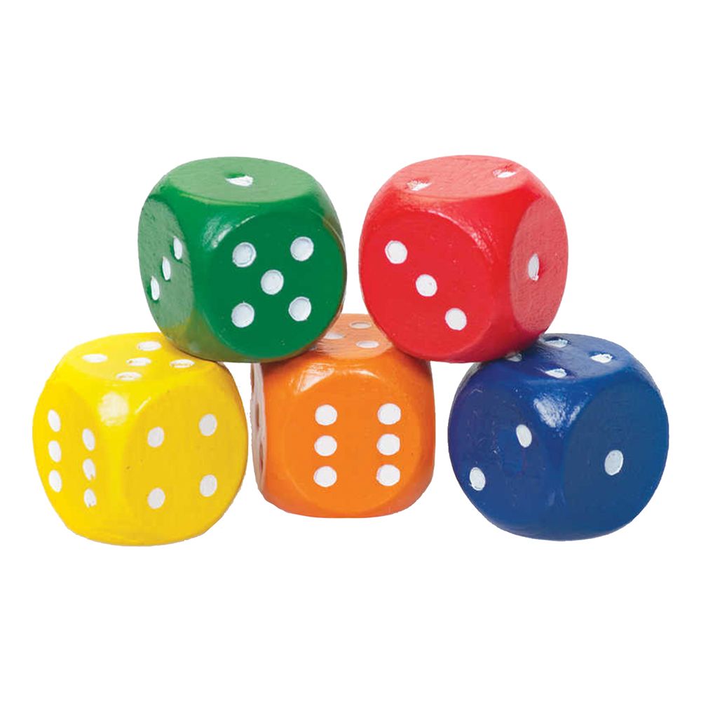 Flerfärgade Speltärningar