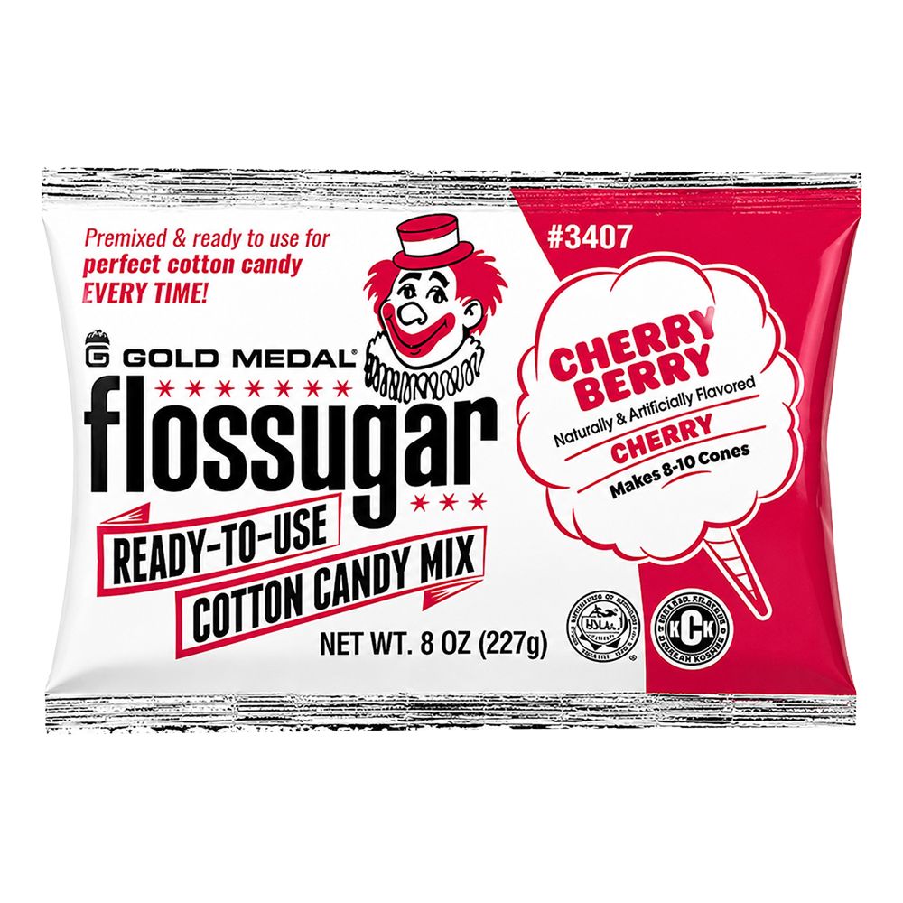 Flossugar Sockervaddsmix Cherry Berry