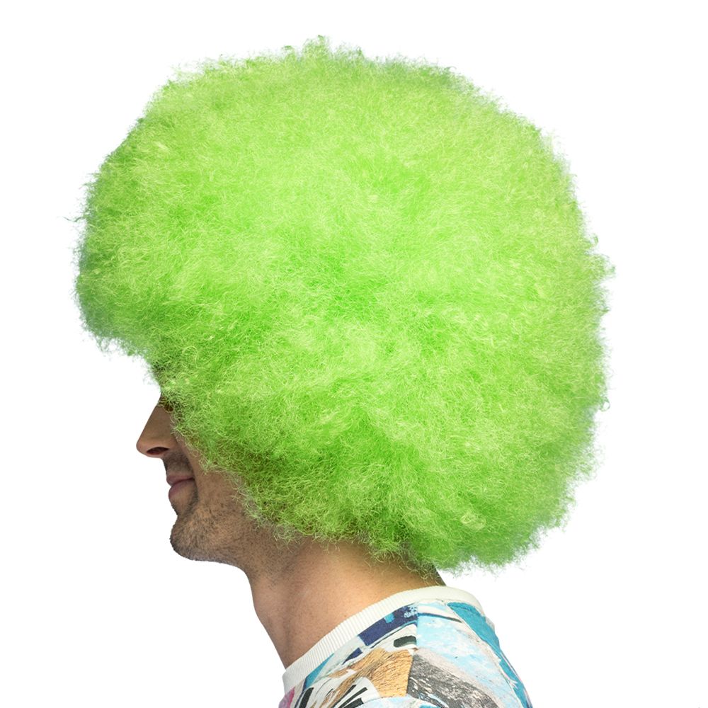 Fluffy Neongrøn Paryk