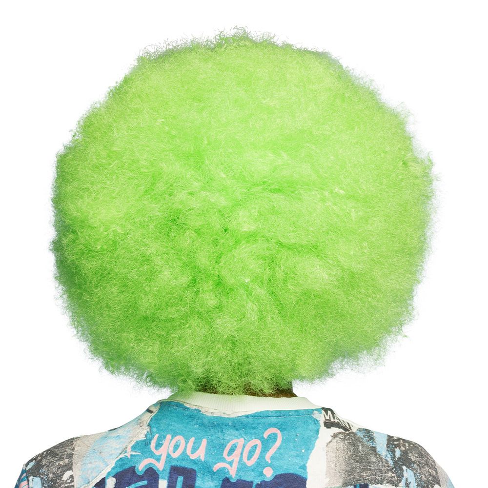 Fluffy Neongrøn Paryk