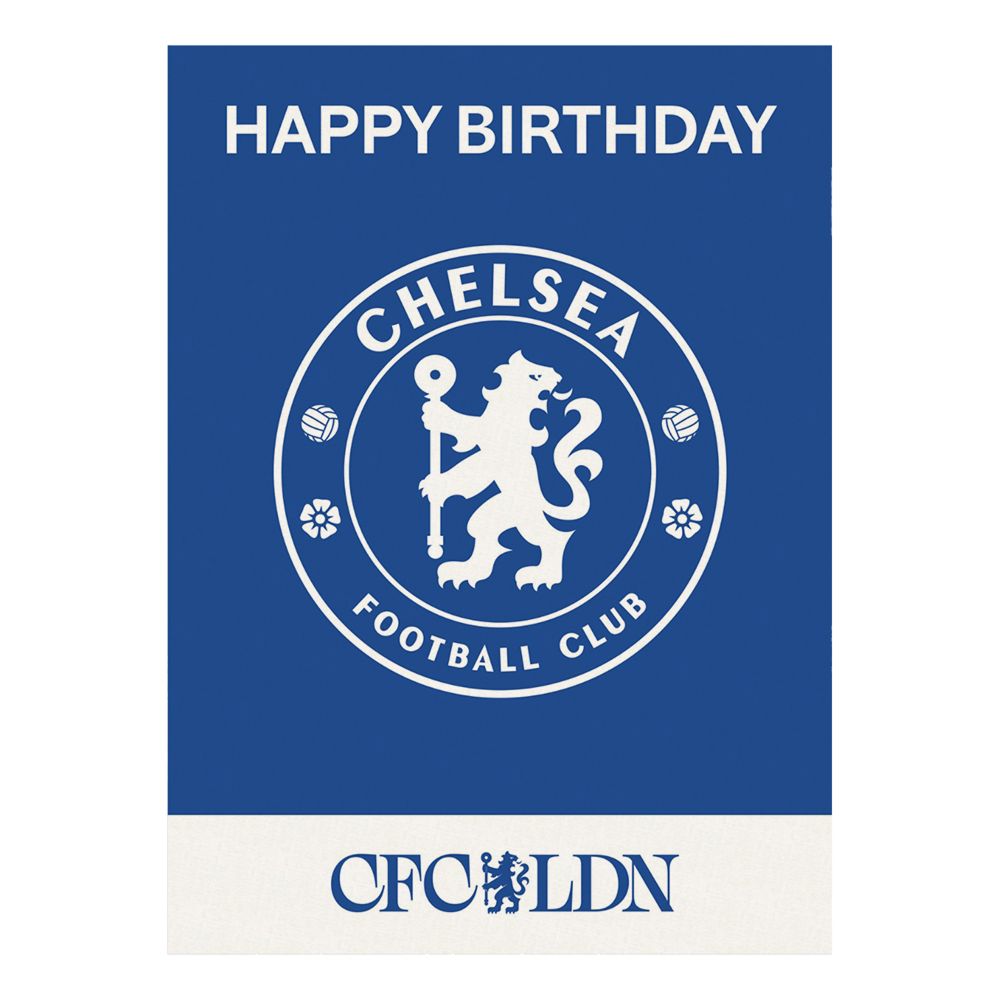 Chelsea-syntymäpäiväkortti