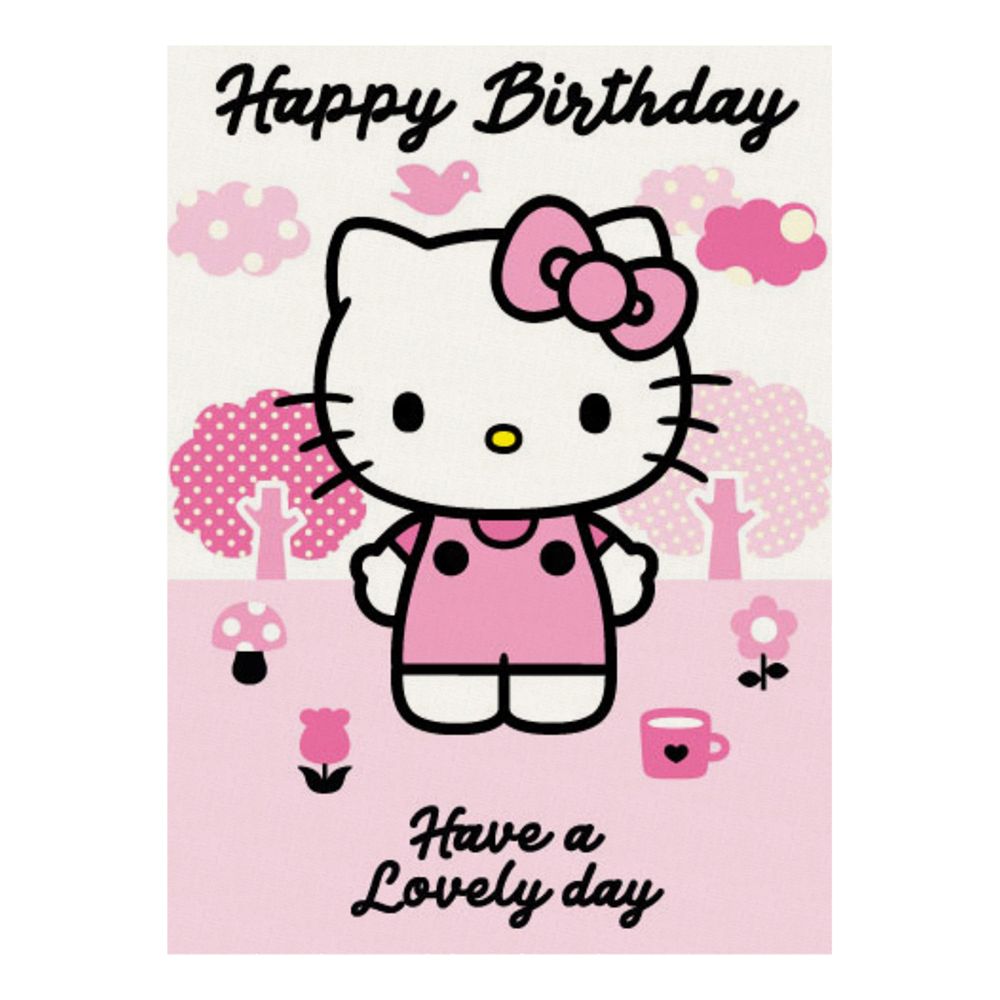 Lovely Day Hello Kitty -syntymäpäiväkortti