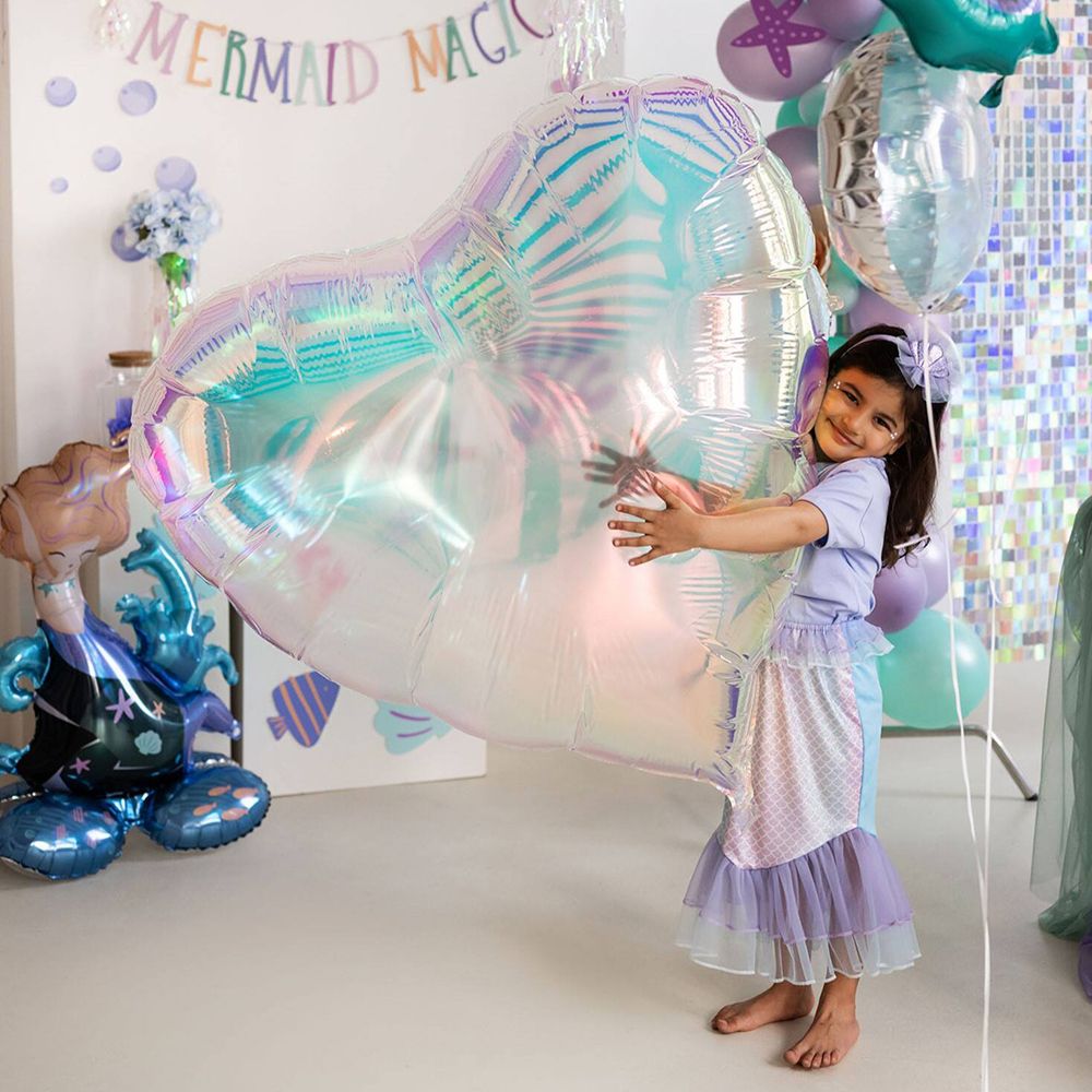 Folieballon Hjerte Iridescent Stor