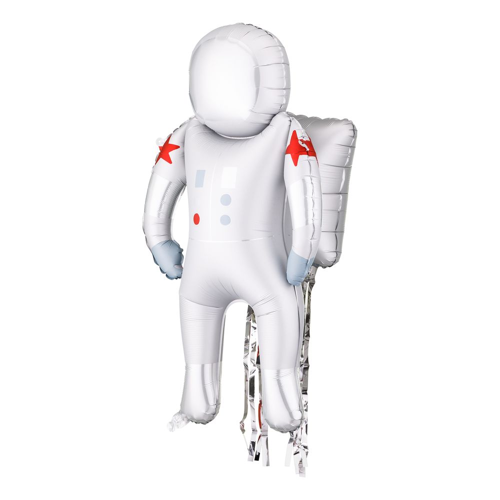 Folieballon Astronaut med Streamers