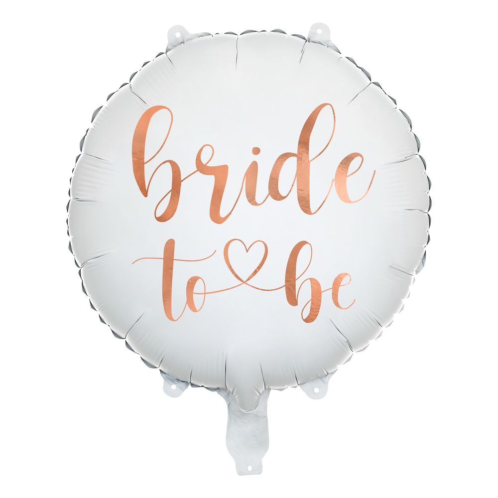 Folieballong Bride Rund Rosé