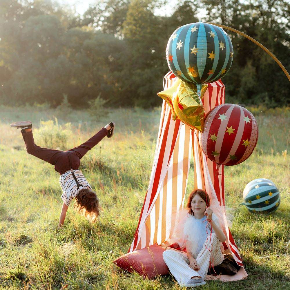 Folieballon Cirkus Rød