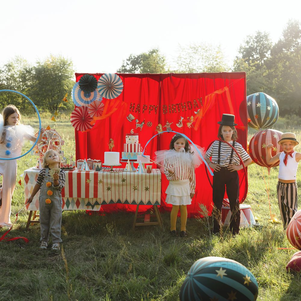 Folieballon Cirkus Rød