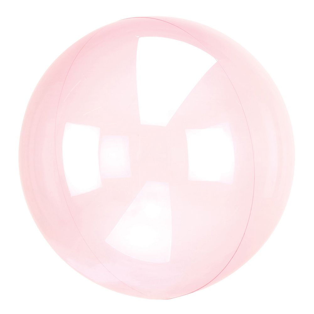 Ballon Clearz Crystal Lyserød