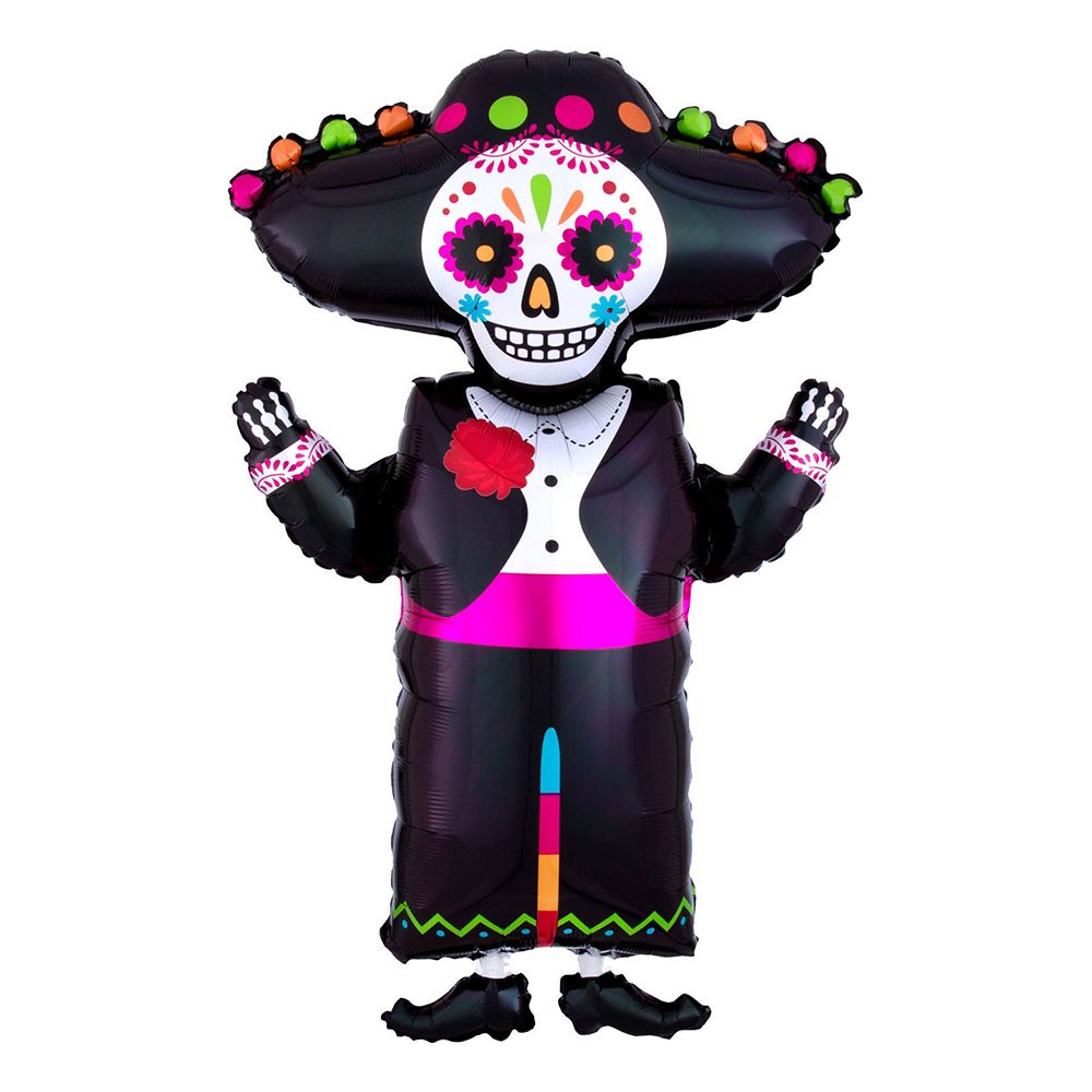 Folieballong Day of the Dead Skjelett SuperShape