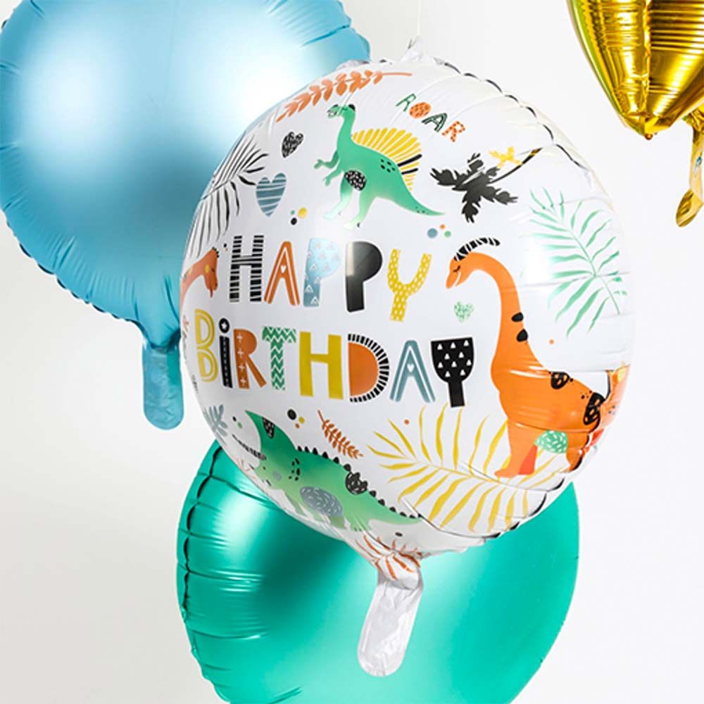 Folieballong Dino Roar Happy Birthday