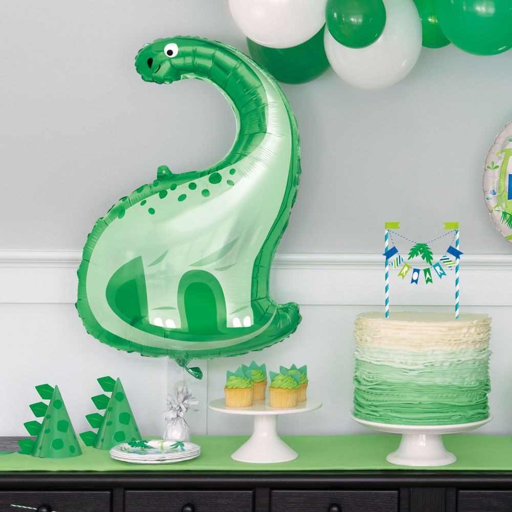 Folieballong Dinosaurie Grön