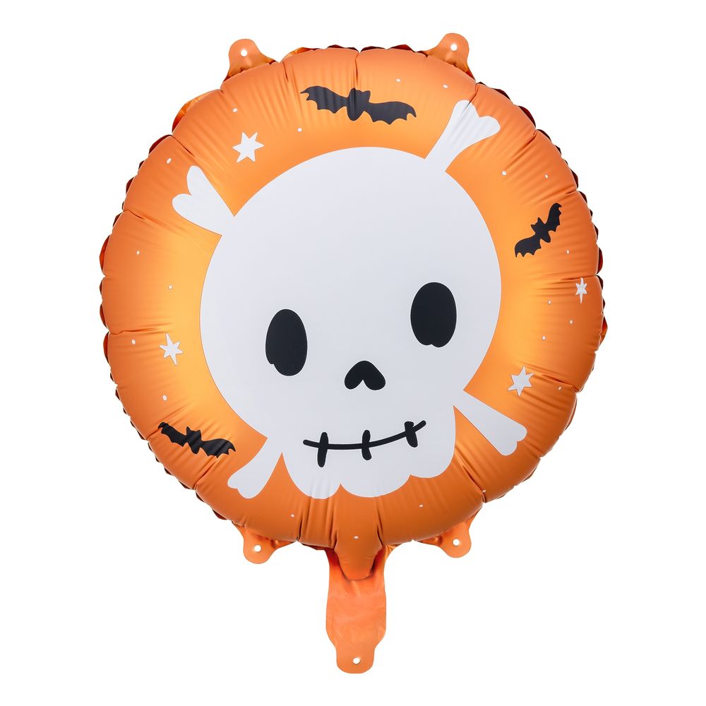 Folieballon Kranium Orange