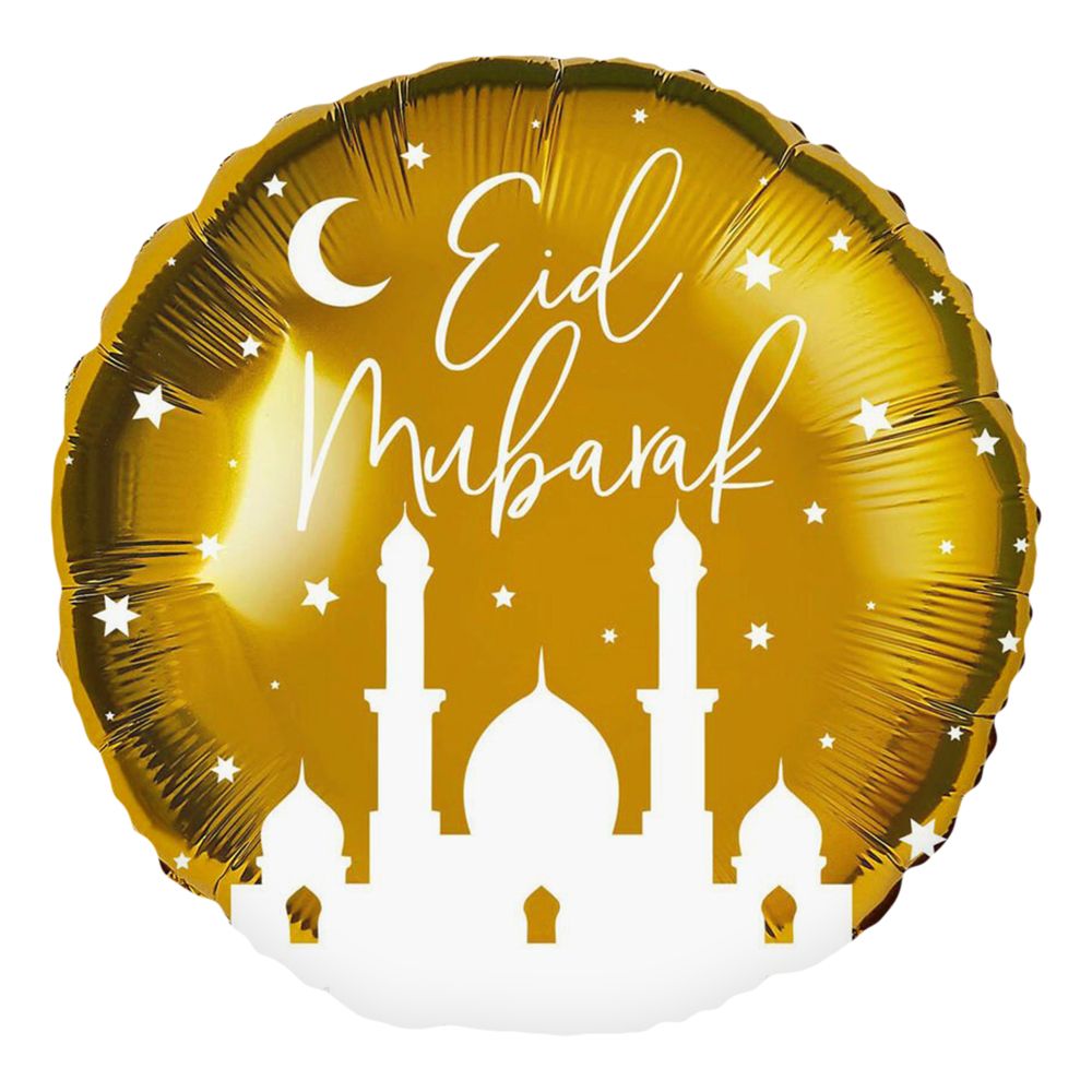 Folieballong Eid Mubarak Guld