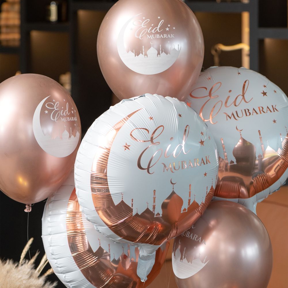 Folieballon Eid Mubarak Roséguld
