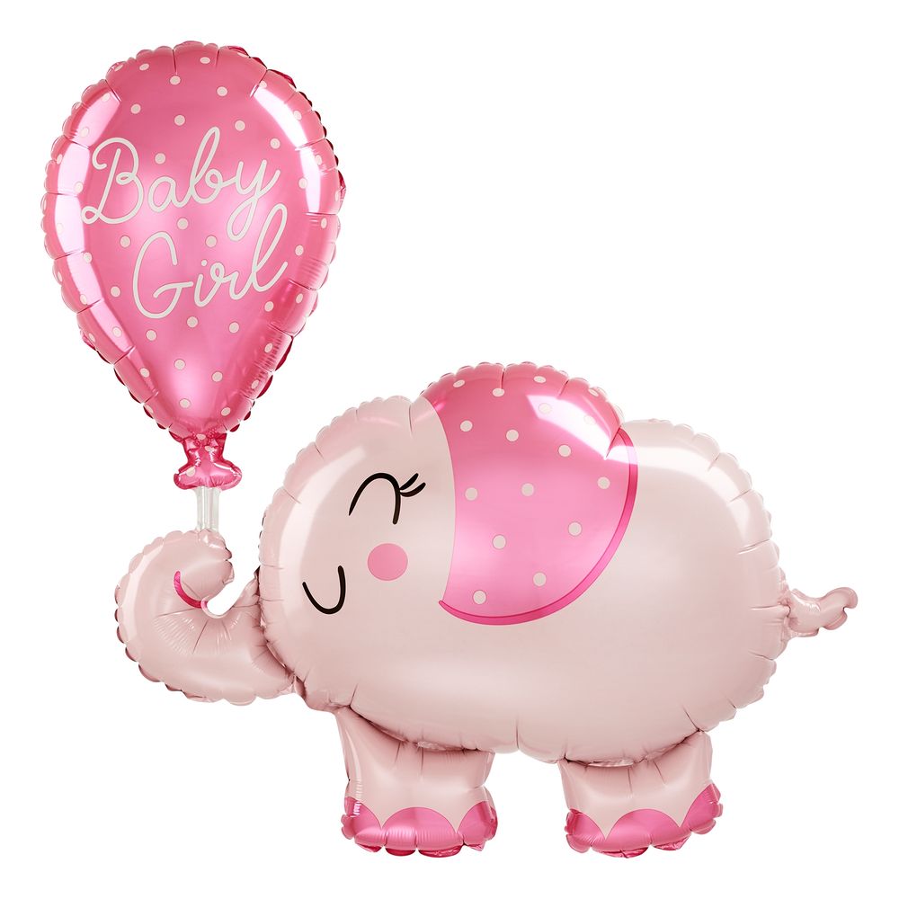 Folioilmapallo Elefantti Baby Girl